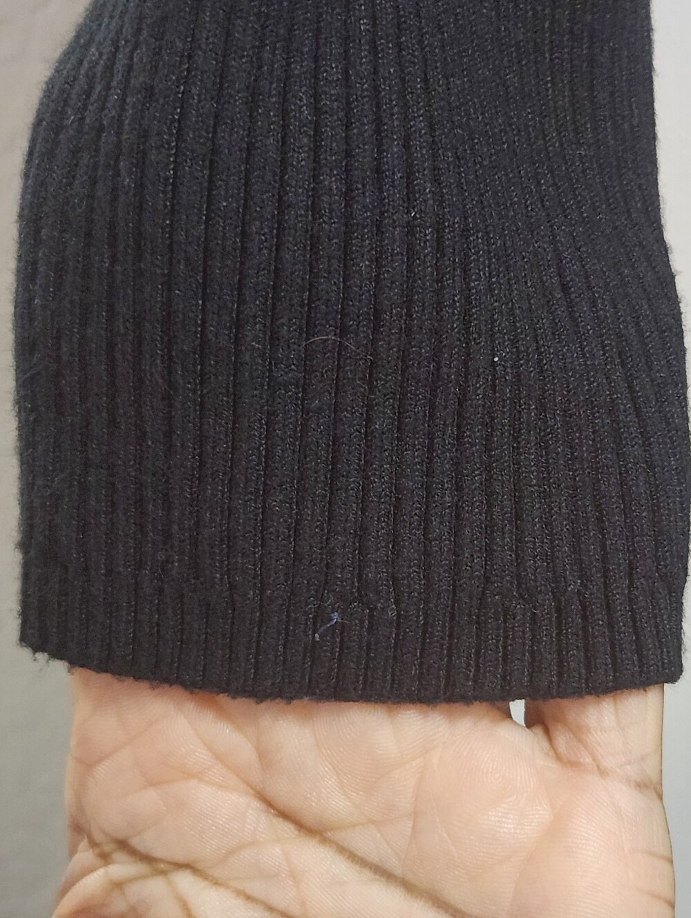 Hollister Black Ribbed Knit Square Neck Bodycon Dress Size L - Picture 6 of 10